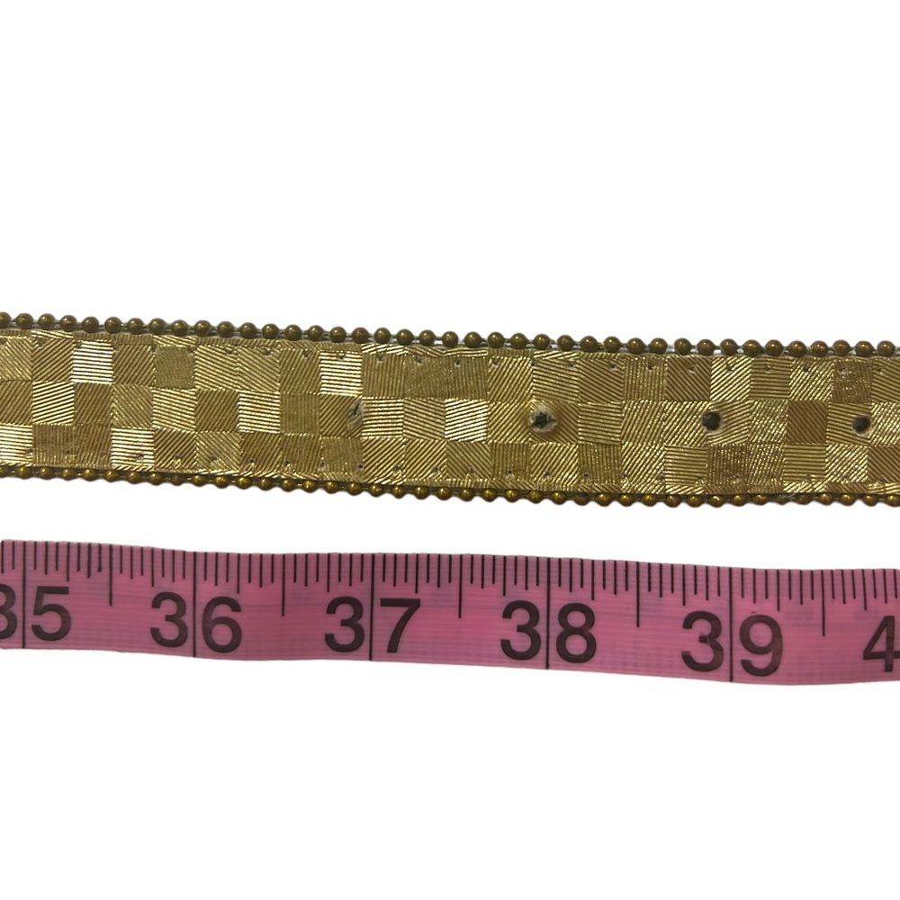 Elite Belt ~ Vintage Gold Belt ~ Measurements Pictured - Picture 10 of 16
